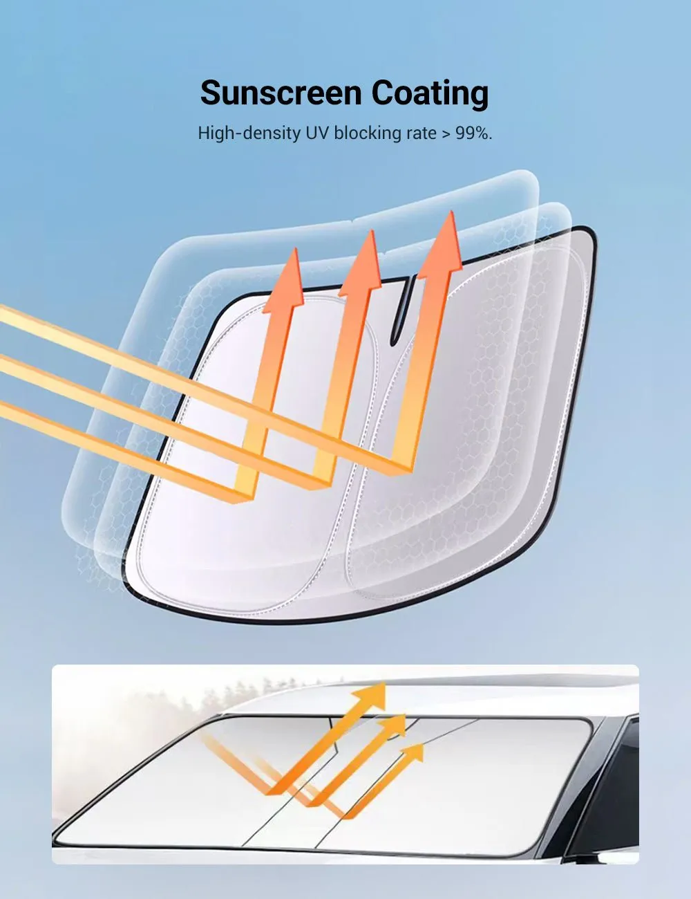 Front Windshield Sunshade for Cybertruck