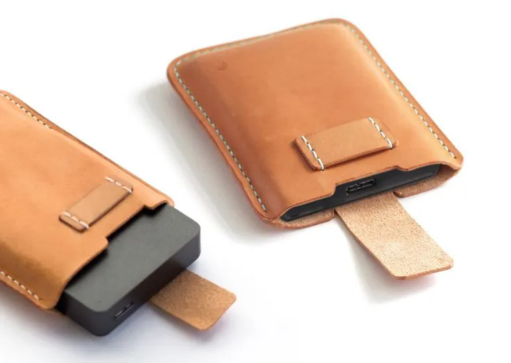 Genuine Leather Hard Disk Case - HDD Case