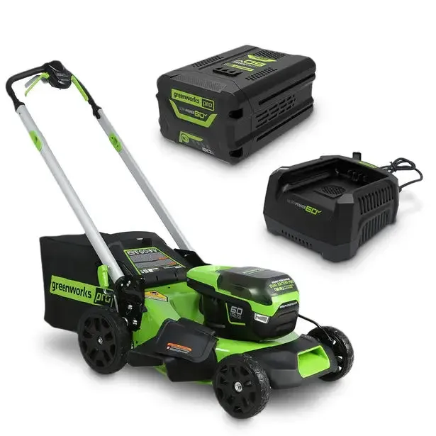 Greenworks 60v 21" (510mm) 6.0ah Battery Self Propelled Lawn Mower Kit