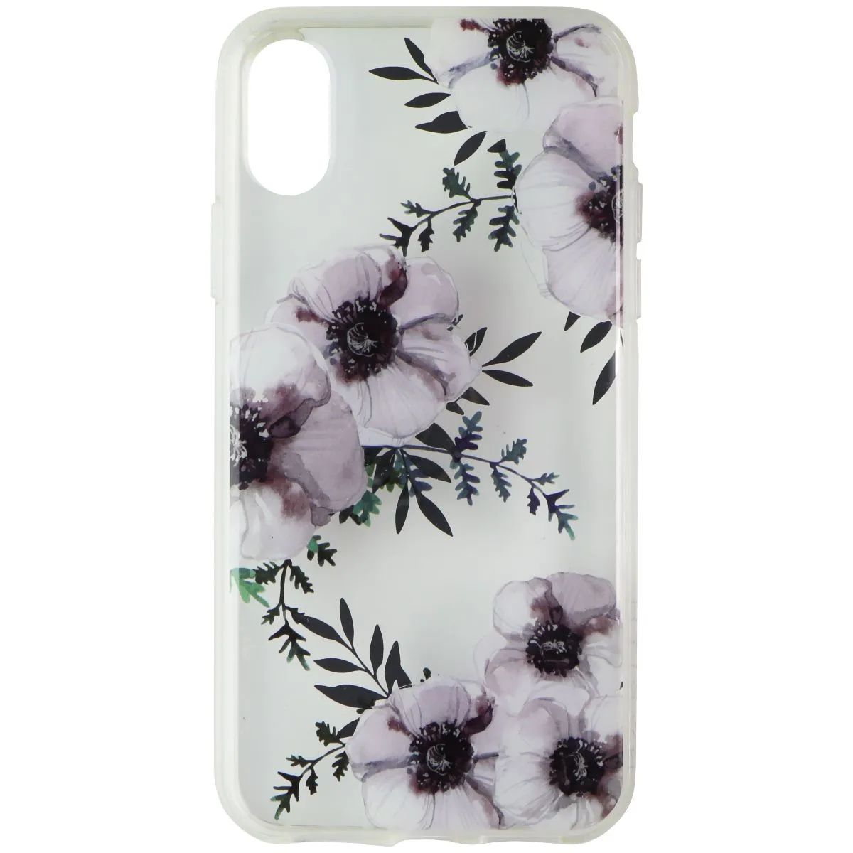 Habitu Floral Series Case for Apple iPhone X - Floral Design/Clear (HHWIX)