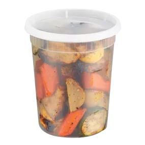 Heavy Deli Container Combo Clear 32 oz. - 240/Case