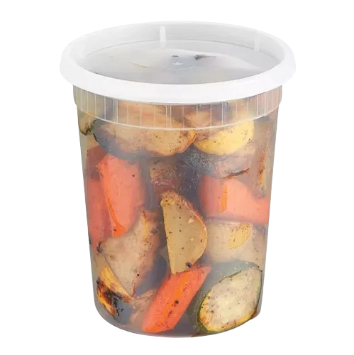 Heavy Deli Container Combo Clear 32 oz. - 240/Case