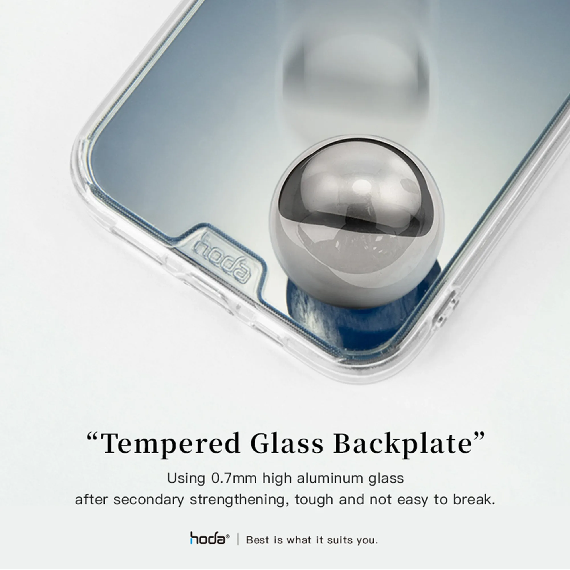 Hoda Crystal Pro Glass Case for iPhone 13 6.1" 5G - Military Standard Case - Clear (Barcode: 4711103541562 )