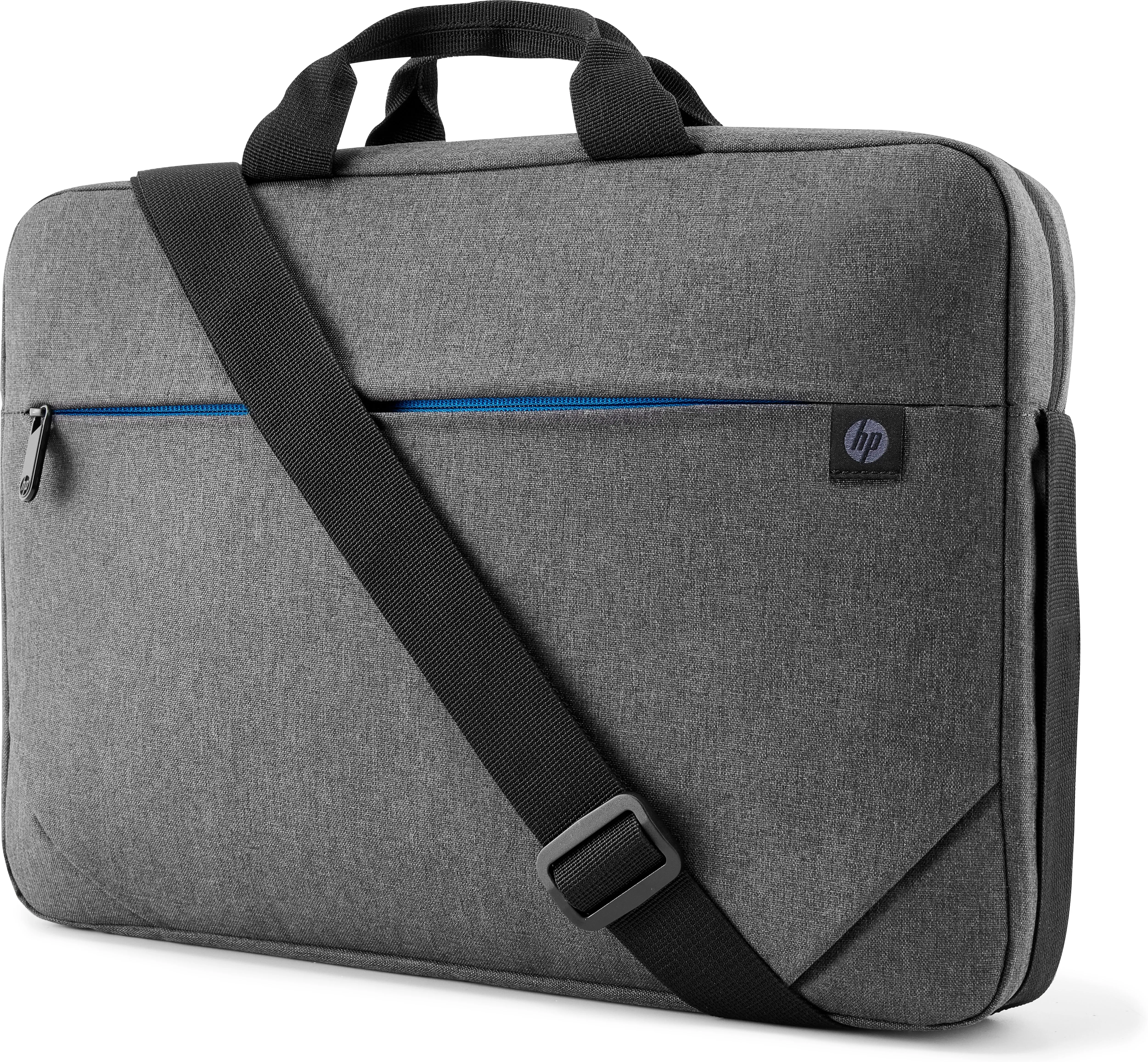 Hp Prelude Top Load - Notebook Carrying Case - 15.6" - Black & Grey, Blue Zipper - For Hp 24X G8, 25X G8, Probook 440 G7