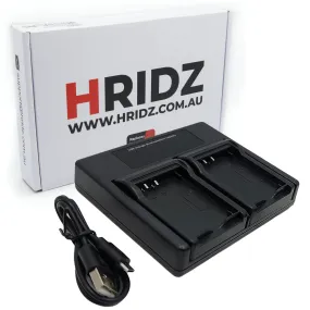 Hridz BLE9 Dual Charger For Panasonic Lumix BLG10 BLE9E DMC-TZ80 DMC-TZ81