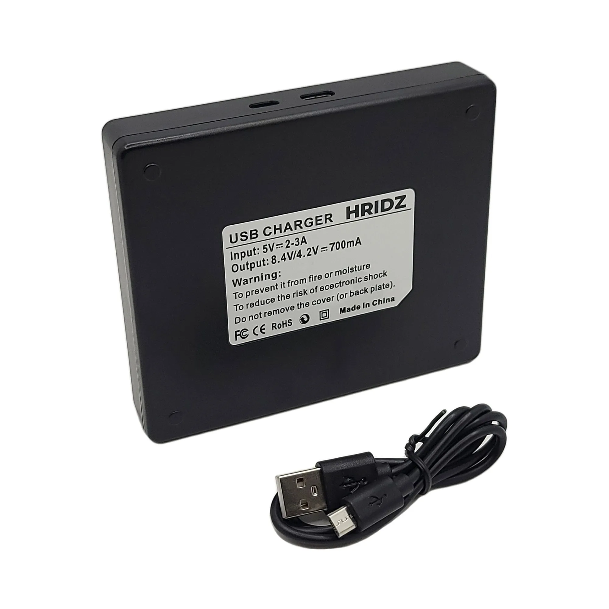 Hridz BLE9 Dual Charger For Panasonic Lumix BLG10 BLE9E DMC-TZ80 DMC-TZ81