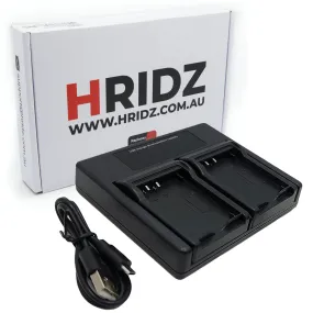 Hridz NB-2L Dual Charger For Canon NB2LH EOS 350D 400D G7 G9 ZR100 ZR200