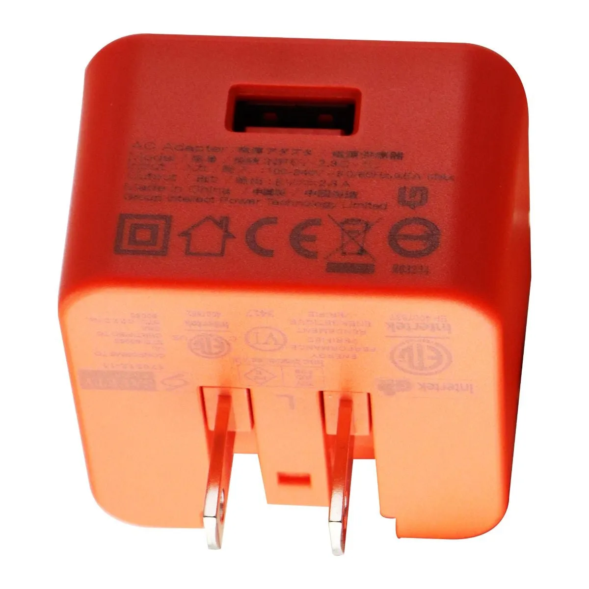 JBL Wall Charger Single USB Adapter - Orange (NF5V-2.3C-1U)