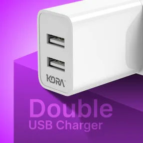 Kora Flocharger 10W Fast Wall Charger with 2 USB