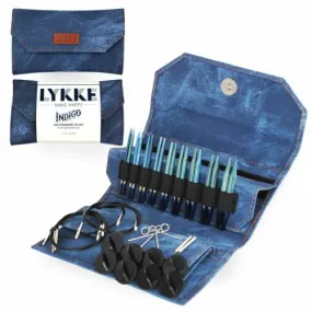 Lykke Indigo 3.5" Interchangeable Circular Needle Set | With Carrying Case