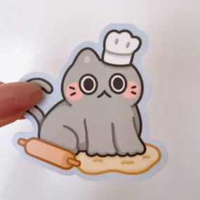 Making Biscuits Cat Vinyl Sticker