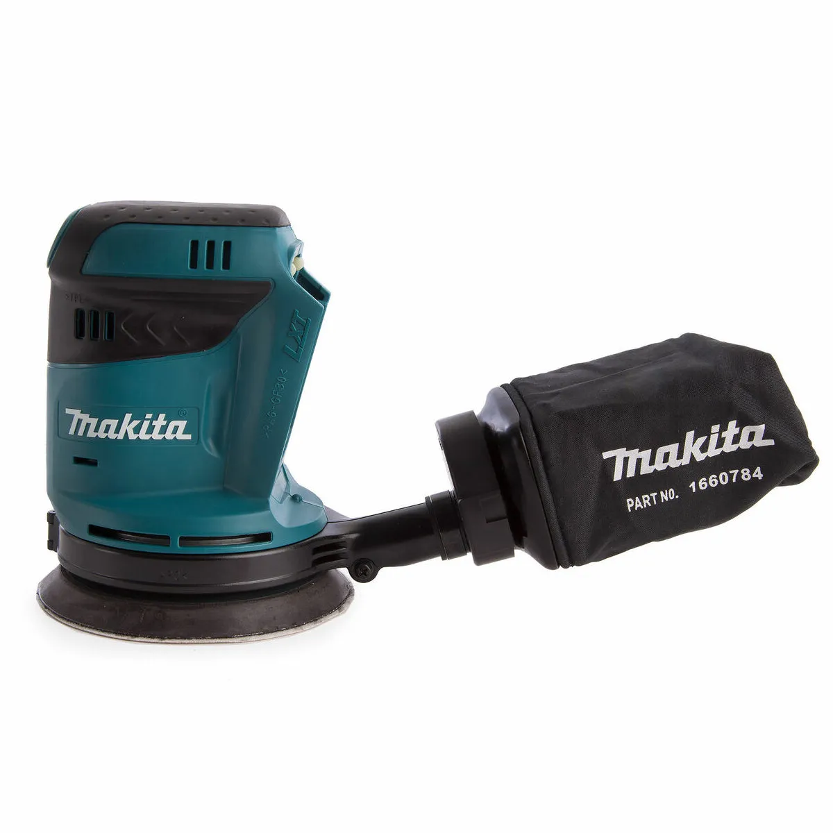 Makita DBO180Z 18V 125mm Orbital Sander With 2 x 5Ah Battery & Charger