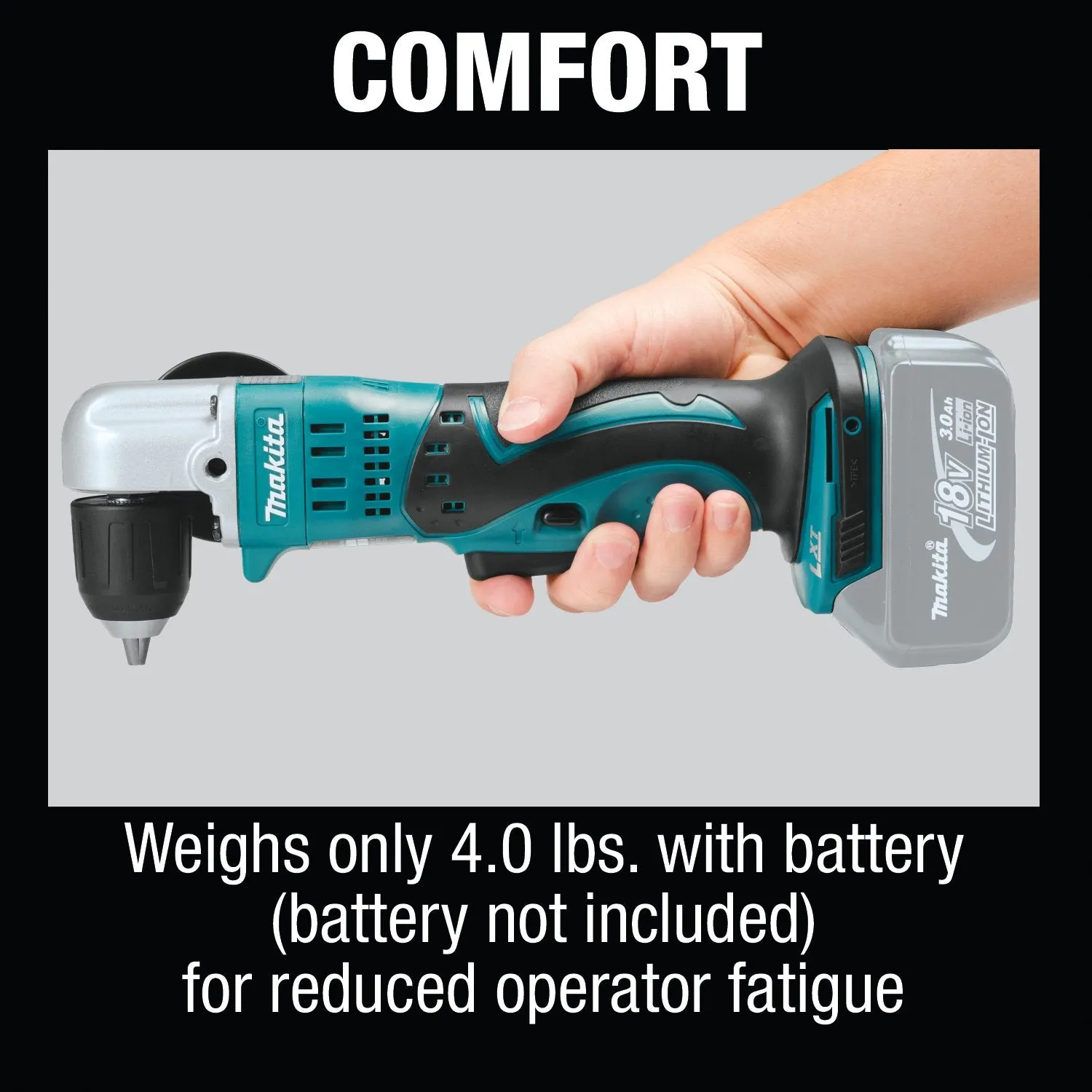 Makita (XAD02Z) 18V LXT® 3/8" Angle Drill (Tool Only)