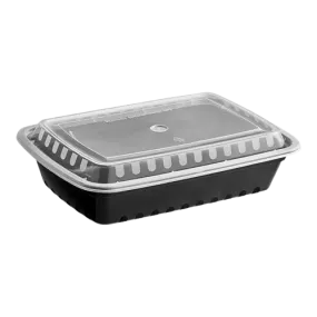 Microwaveable Plastic Container Oblong 28 oz. - 150/Case