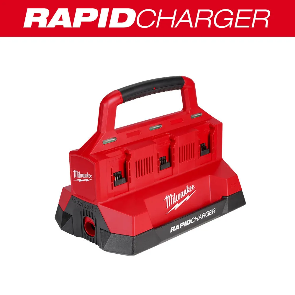 Milwaukee 48-59-1809 M18 PACKOUT 18V Six Bay Rapid Charger w/ REDLINK