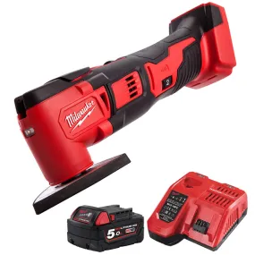 Milwaukee M18BMT-0 18V Compact Multi Tool with 1 x 5.0Ah Battery & Fast Charger