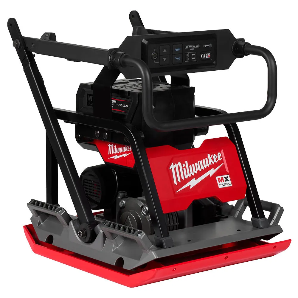 Milwaukee MXF220-2HD MX FUEL Lithium-Ion 20 in. Plate Compactor Kit with (2) FORGE HD12.0 Batteries and (1) MX FUEL Super Charger