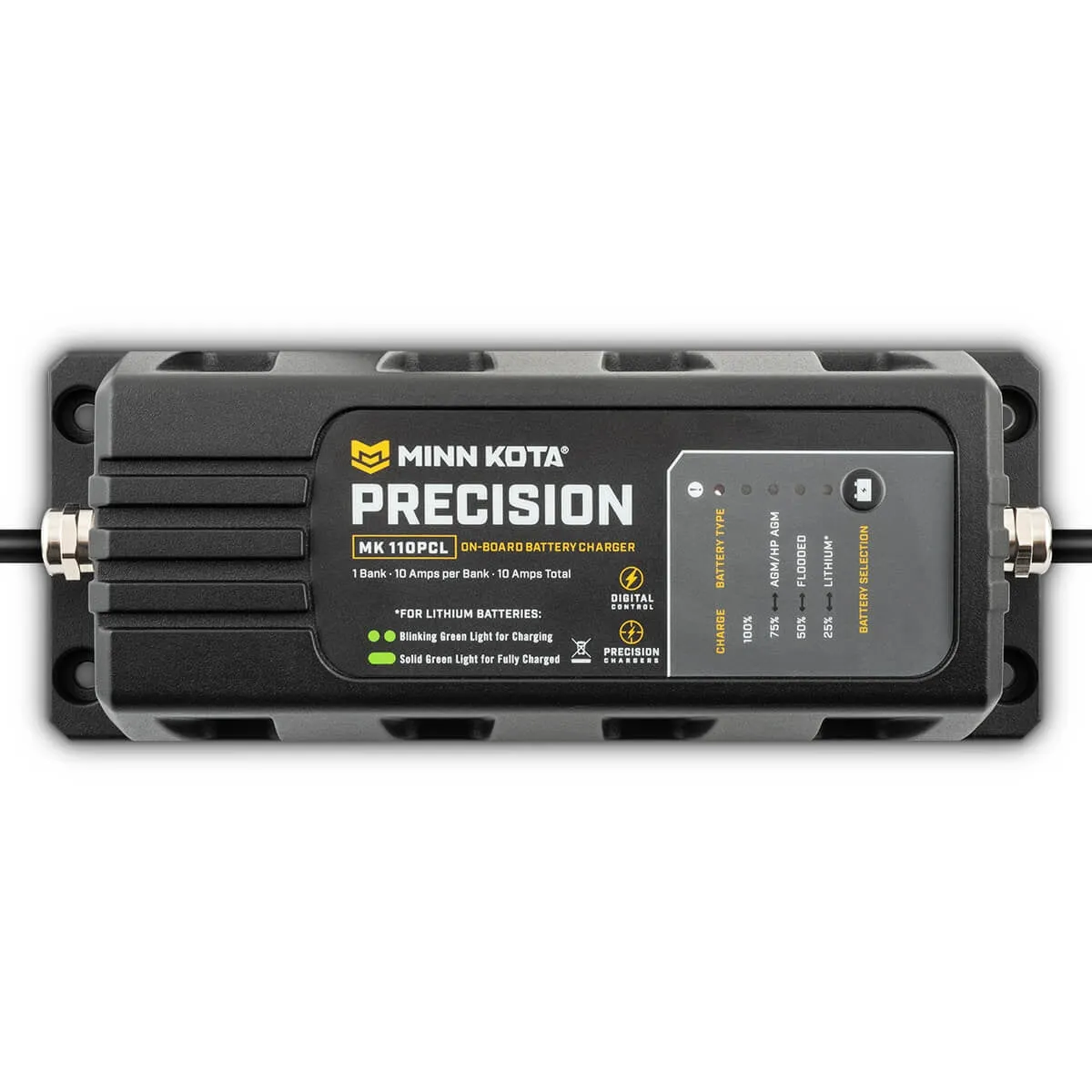 Minn Kota MK110PCL Precision Charger 1 Bank 10 Amps