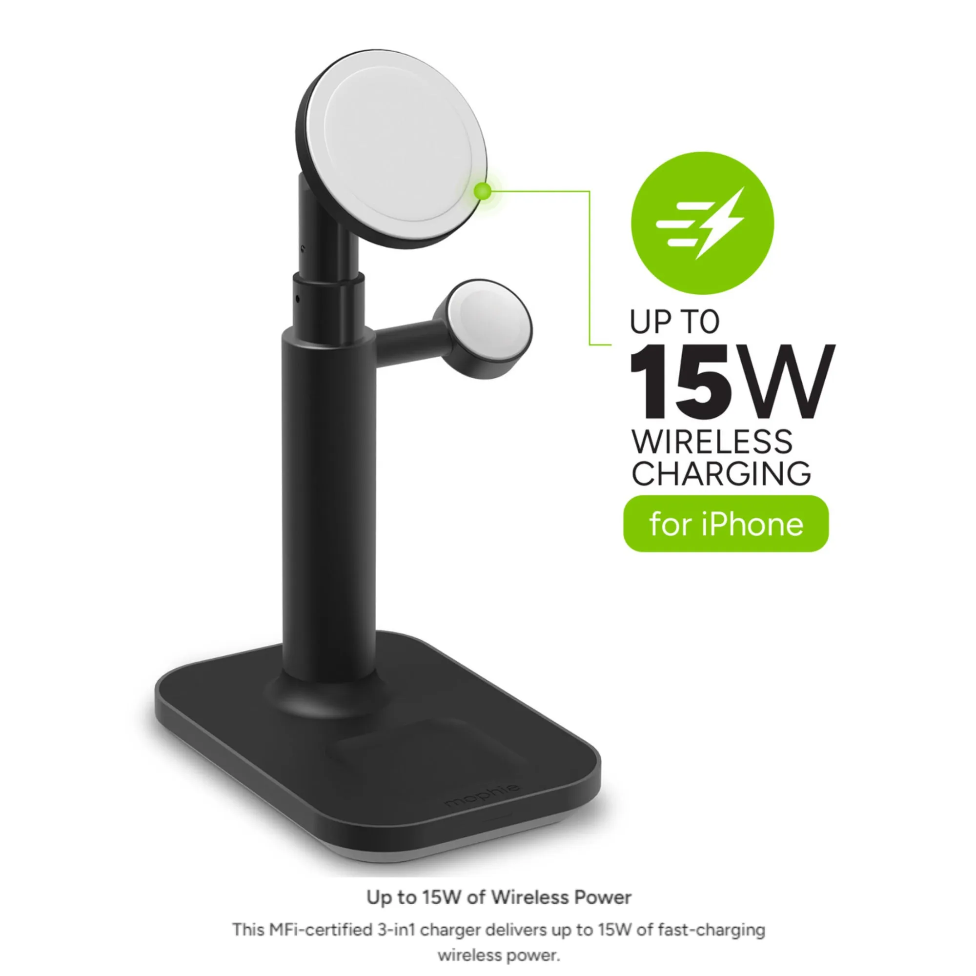 Mophie 3 in 1 Extendable Stand with MagSafe - 15W Fast Charging