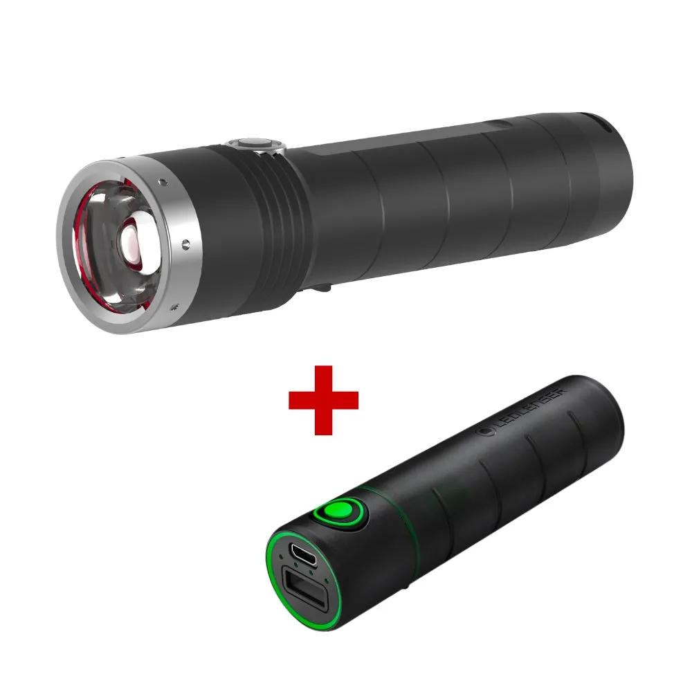 MT10 Rechargeable Torch and FLEX3 Power Bank Charger Bundle