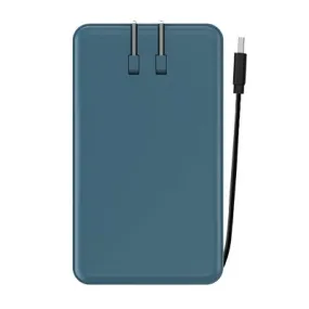 myCharge Amp Prong Plus 10000mAh/12W Output Power Bank with Integrated Charging