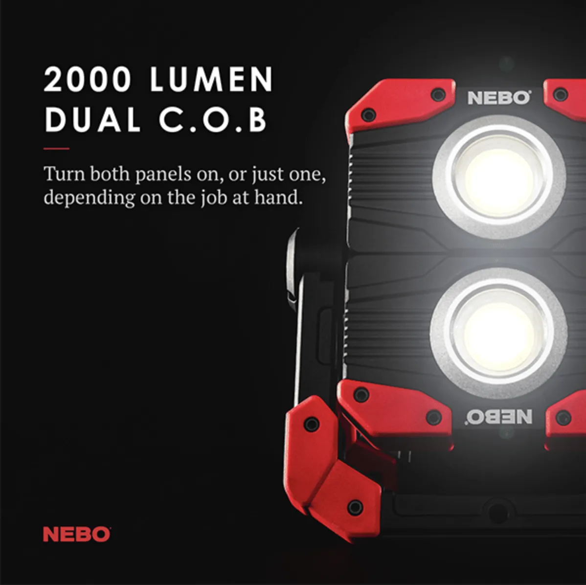 NEBO Omni 2K Rechargeable Multi-Directional Area Light