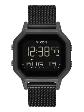 NIXON SIREN MILANESE - ALL BLACK - CLEARANCE