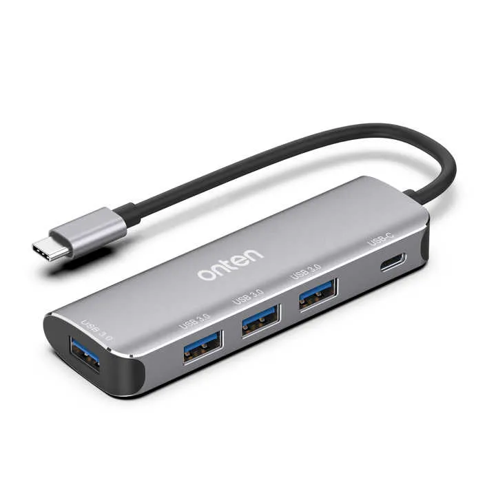 ONTEN USB C 4 PORT HUB WITH PD CHARGER