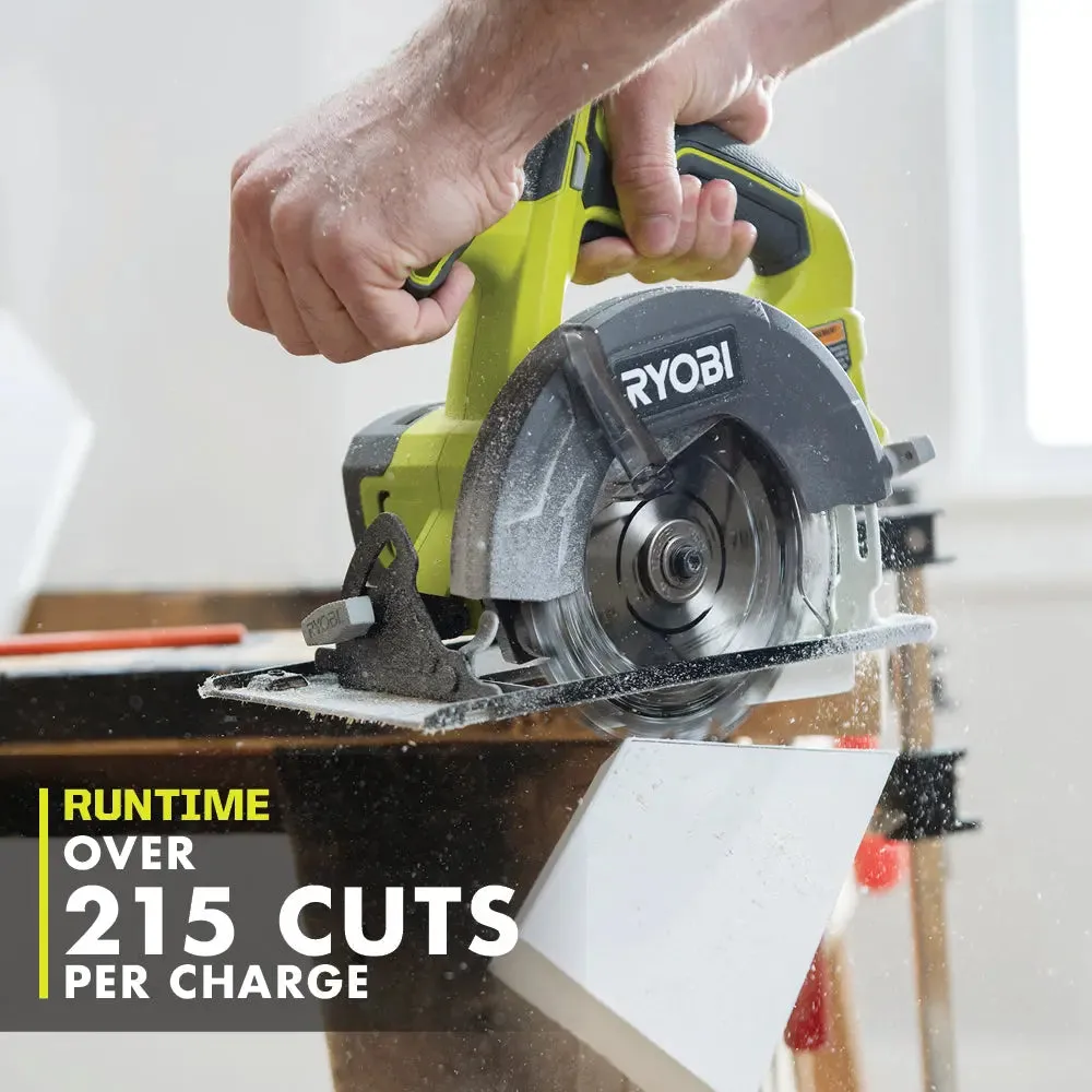 Open Box -  RYOBI ONE  18V Cordless 5 1/2 in. Circular Saw (Tool Only)