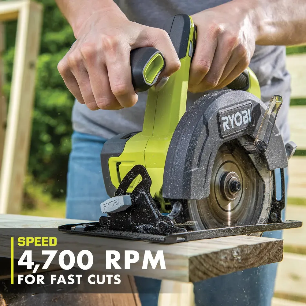 Open Box -  RYOBI ONE  18V Cordless 5 1/2 in. Circular Saw (Tool Only)