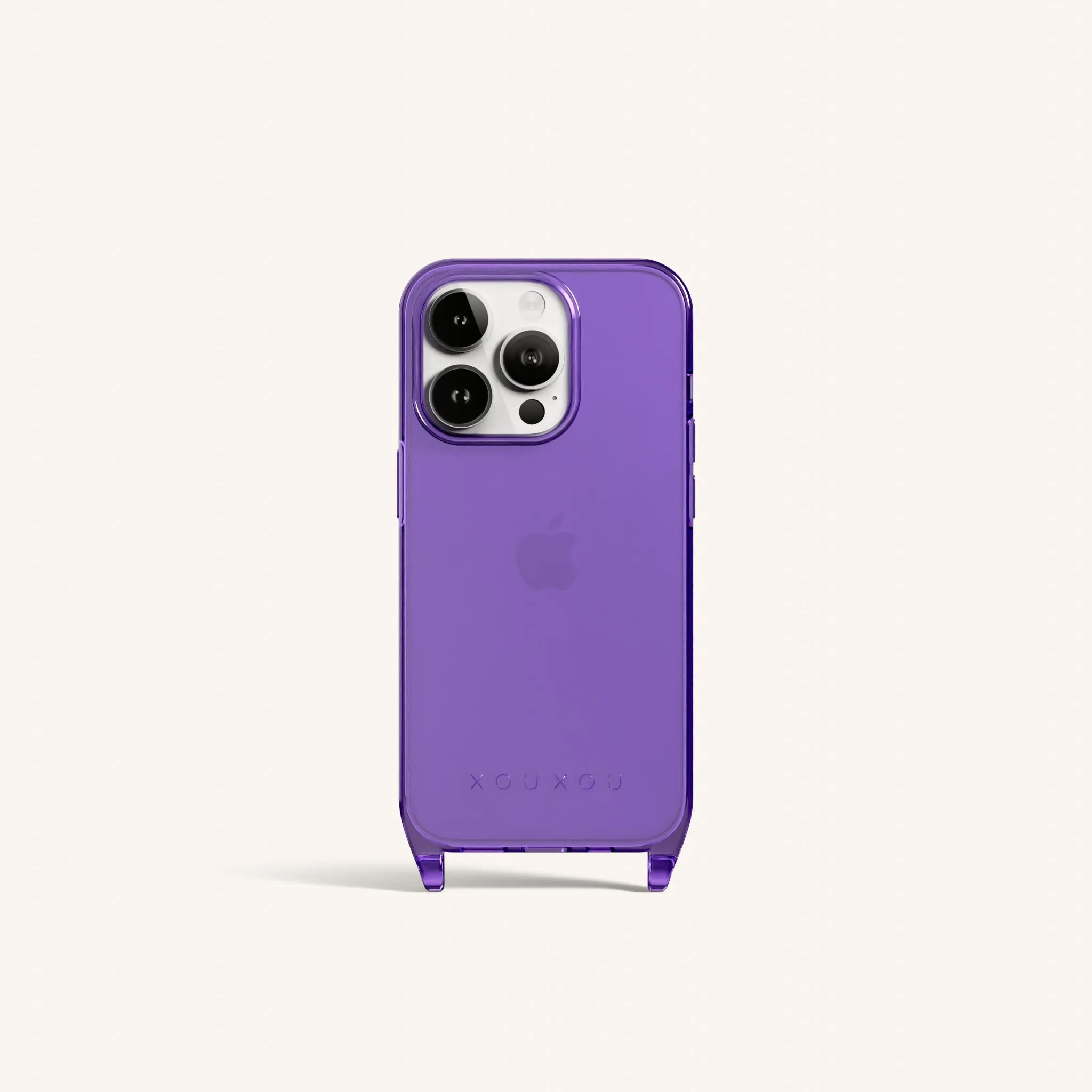 Phone Case with Eyelets in Purple Clear