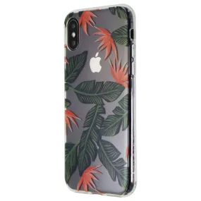 Platinum Hardshell Case for Apple iPhone X and XS Smartphones - Palm Trees/Clear