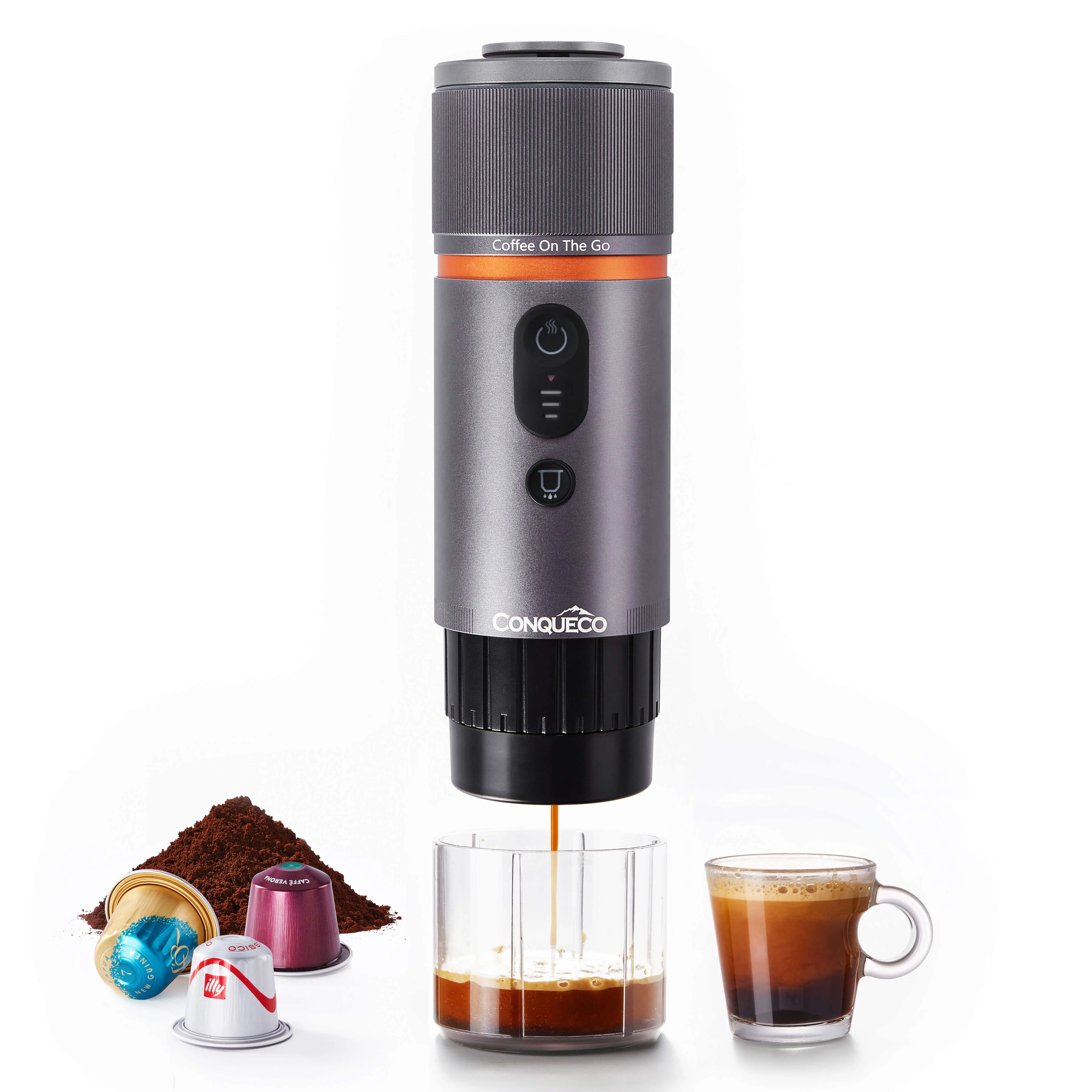 Portable Coffee Machine Travel - 12v Car Espresso Maker with Battery for Camping