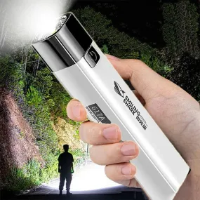 Portable Mini Flashlight LED Ultra Bright Torch Searchlight Portable USB Rechargeable Emergency Lamp Outdoor Camping Lighting