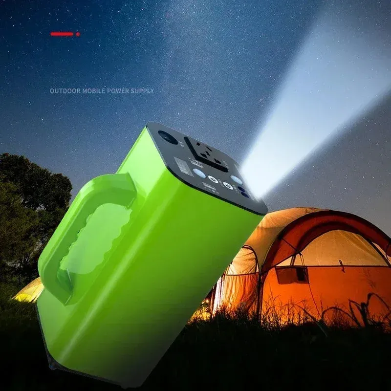 Portable Power Station High Capacity  80000mAh 500W  220V  for Outdoor Camping RV Home Emergency Backup Power Bank AC DC Output