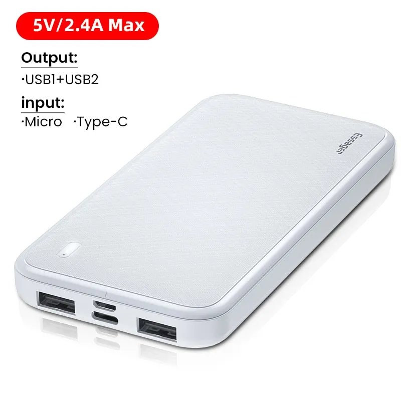 Power Bank Portable Charging Essager PD 20W 10000mAh For iPhone Xiaomi Sumsung