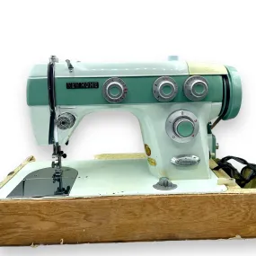 "New Home Commander" Vintage Janome Sewing Machine   Carrying Case (READ DESCRIPTION)