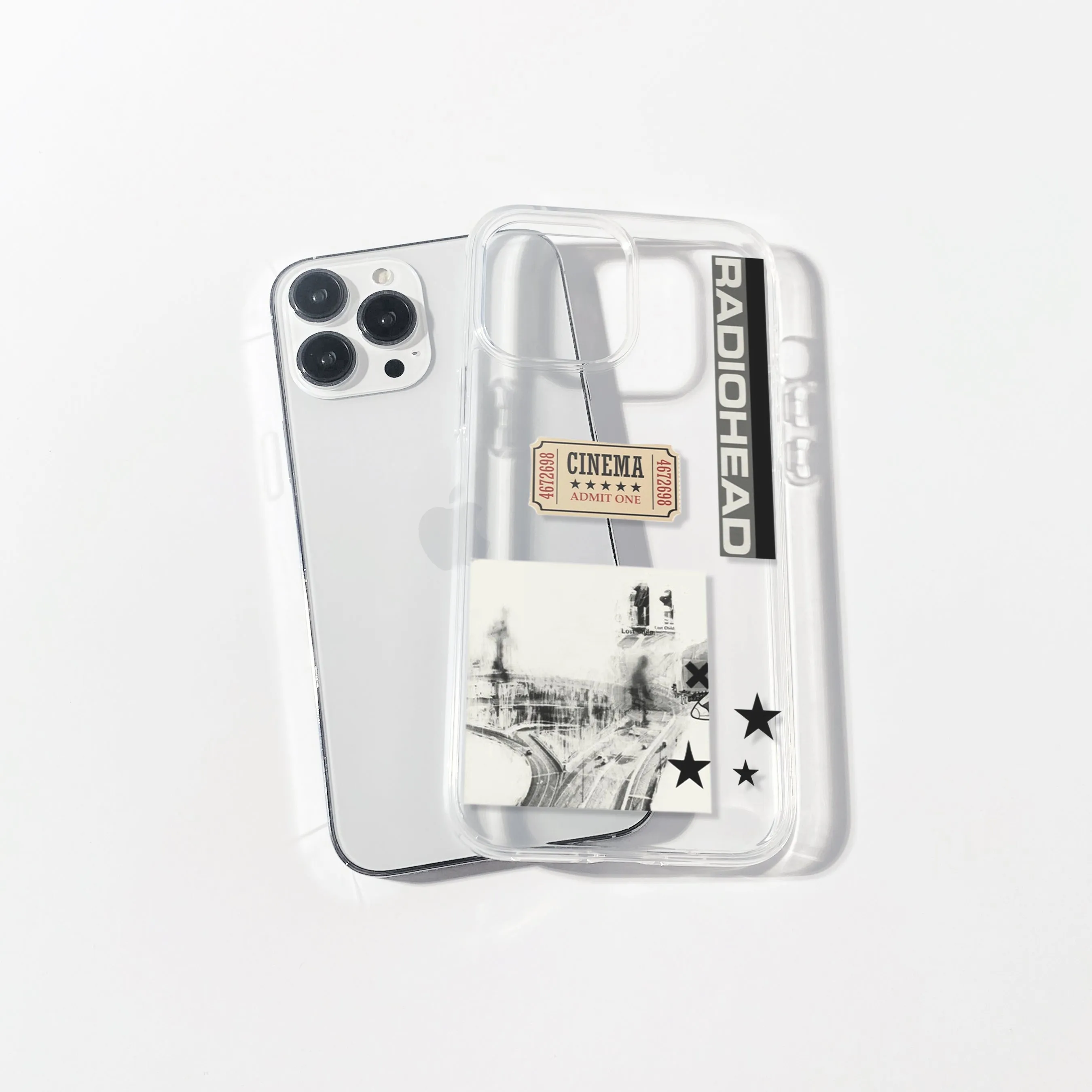 Radiohead Cinema Aesthetic Silicone Clear Case