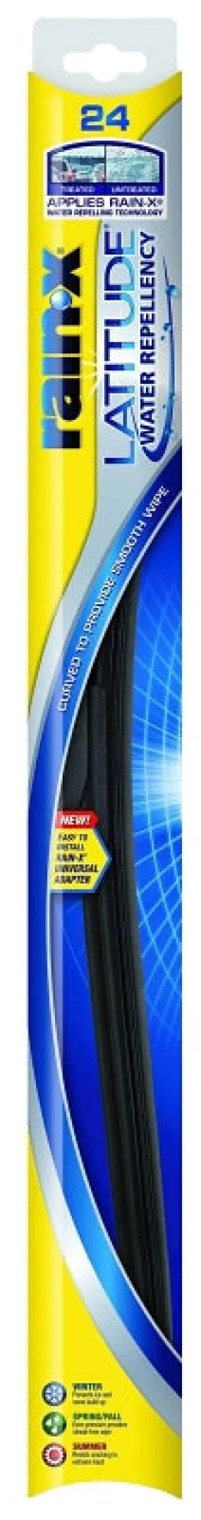 Rain-X Latitude 5079280-2/5079280 Winter Wiper Blade, 24 in, Curved Blade, Rubber :EA: QUANTITY: 1