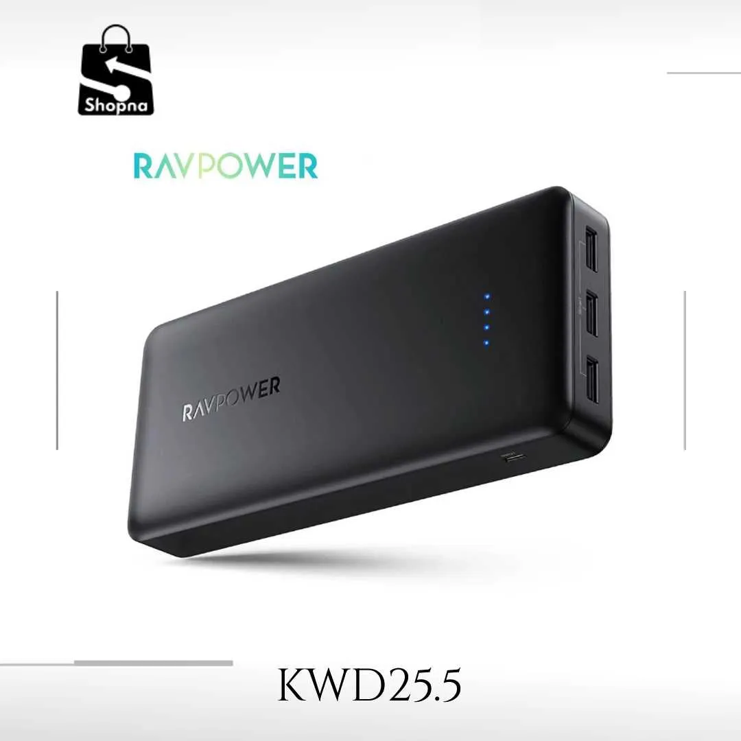 RAVPOWER 32000mAh 3-Port Power Bank