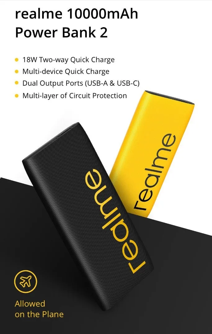 RealMe 10000mAh Power Bank 2