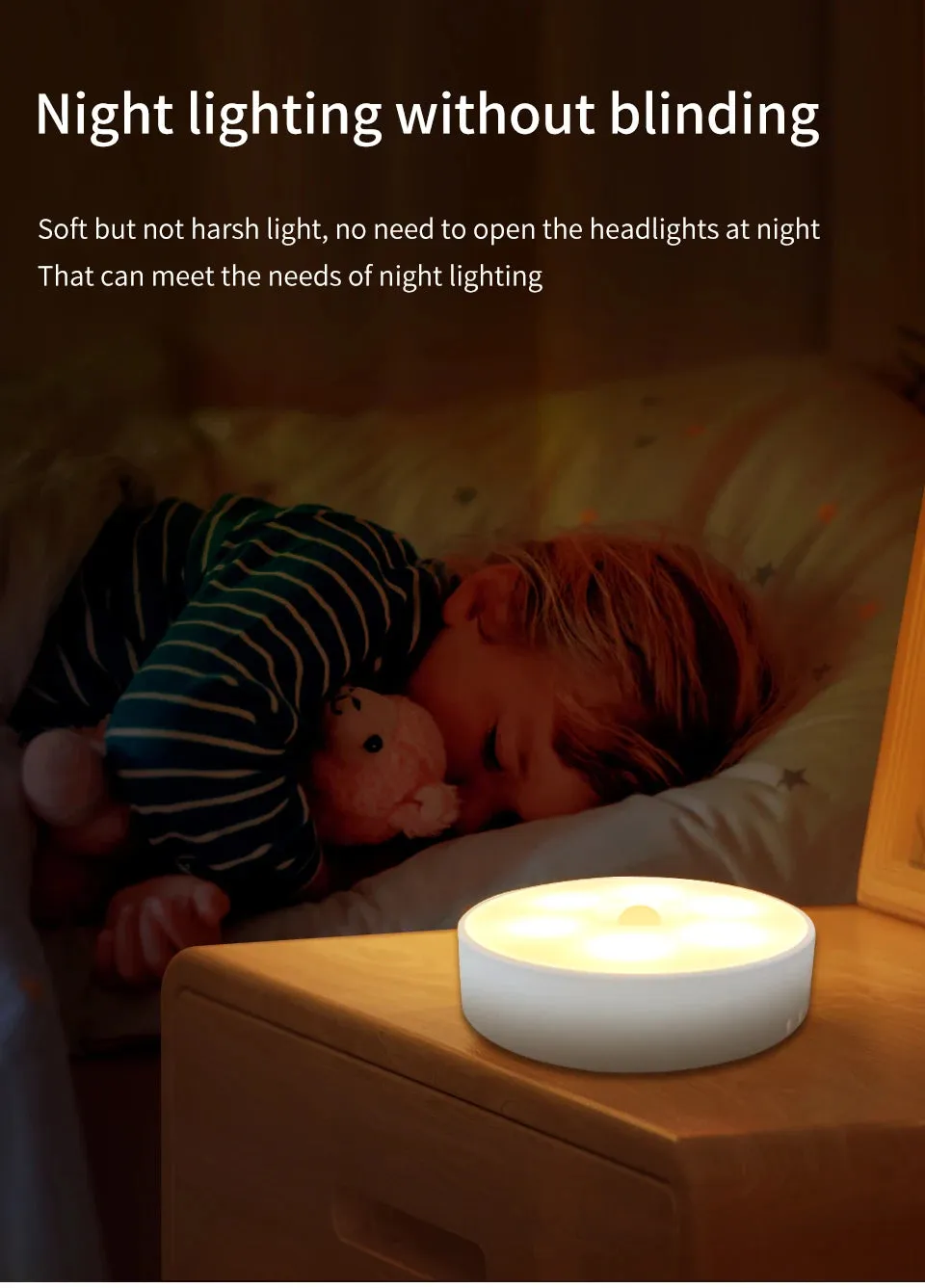 Rechargeable Motion Sensor Puck Lights