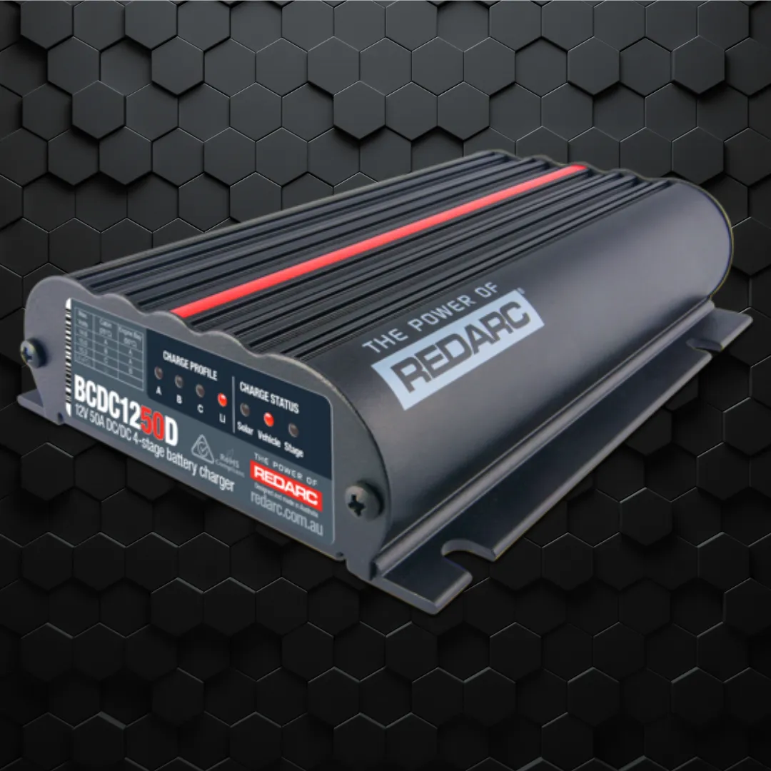 Redarc | BCDC1250D | Dual input 50amp Solar ready |  1250 DC Charger