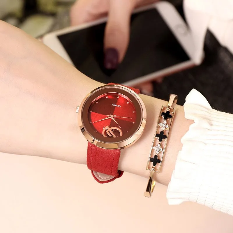 Retro Leather Strap Women's Watch