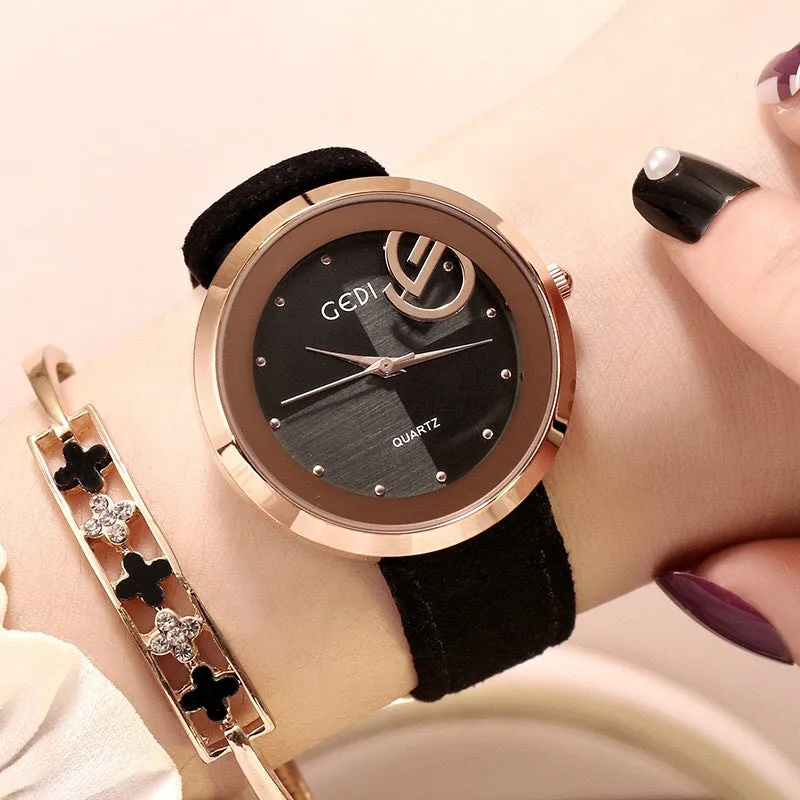 Retro Leather Strap Women's Watch