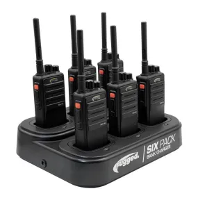 Rugged Radios RDH16 UHF Business Band Handheld Radio BUNDLE - 24 Handheld UHF Radios and 4 Bank Chargers