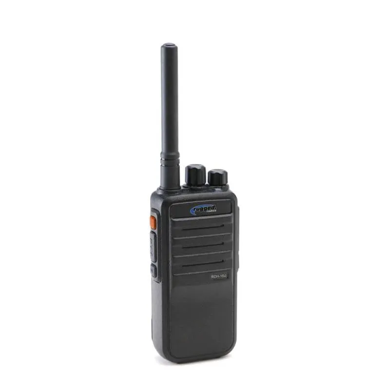 Rugged Radios RDH16 UHF Business Band Handheld Radio BUNDLE - 6 Handheld UHF Radios and 1 Bank Charger