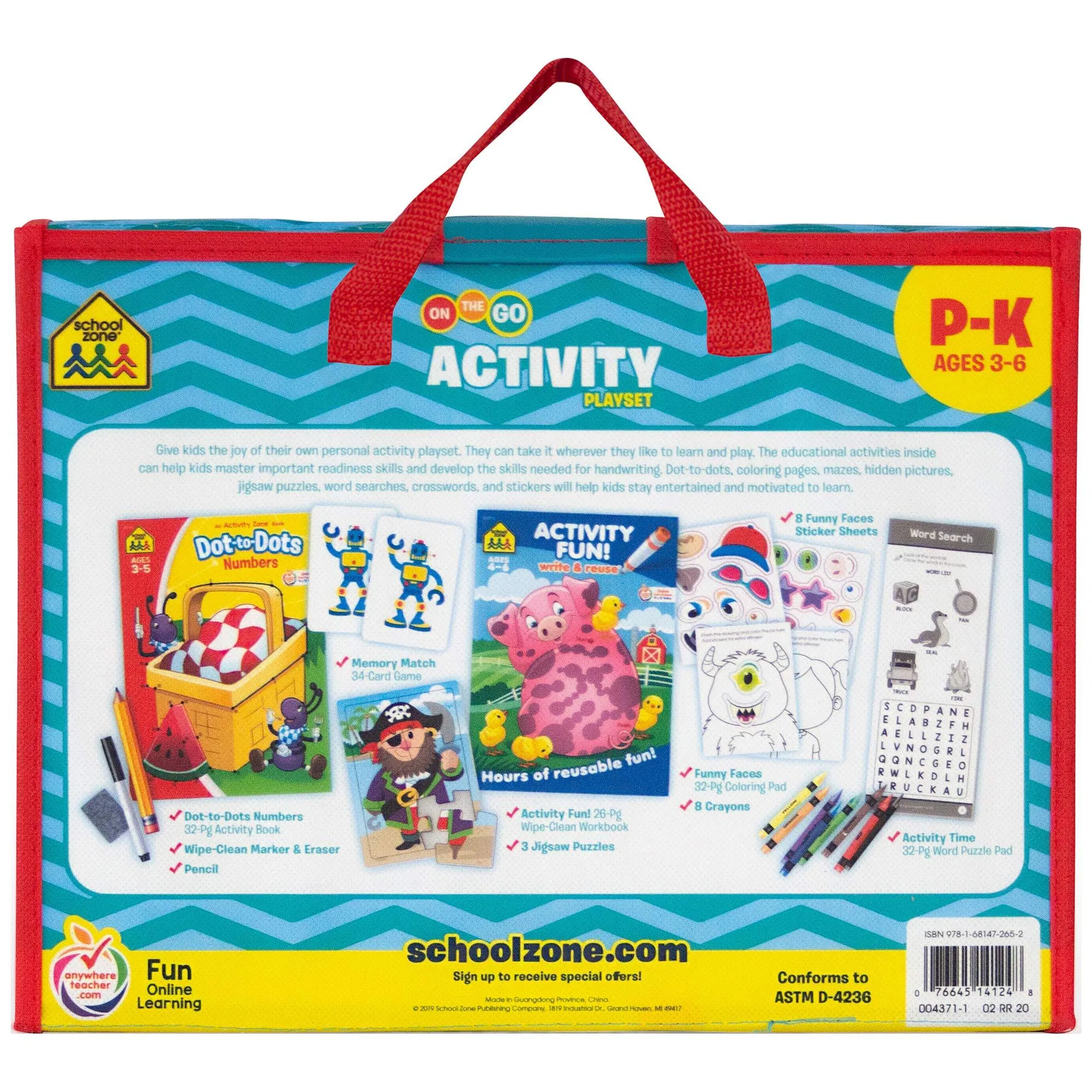 School Zone - On The Go Activity Playset