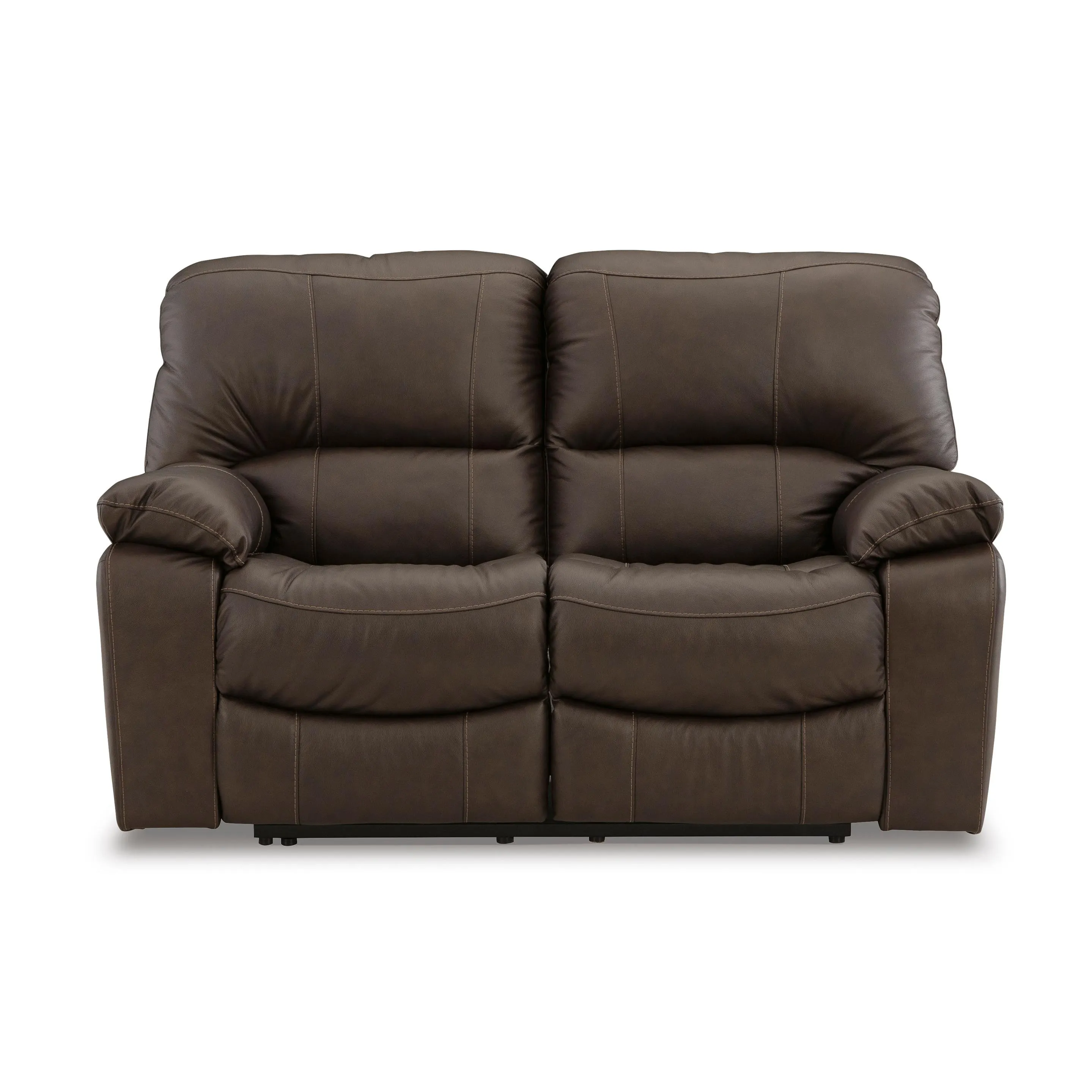 Signature Design by Ashley Leesworth Power Reclining Leather Match Loveseat U4380874