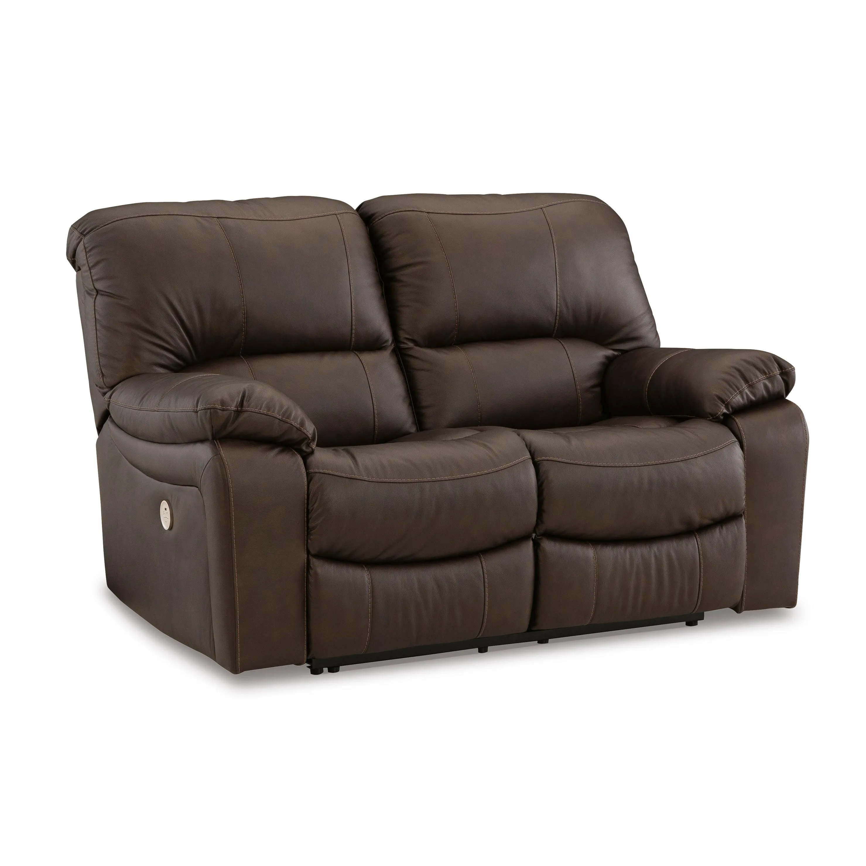 Signature Design by Ashley Leesworth Power Reclining Leather Match Loveseat U4380874